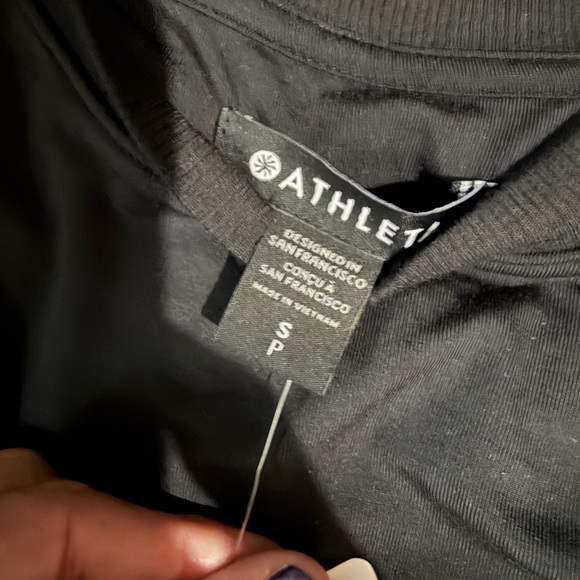 NWT Athleta Santorini Cinch Knit Tank Dress Midi Black-sz Small - Picture 2 of 8